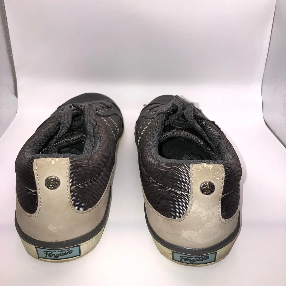 Original Penguin Men's Gray Canvas Lace Up Casual Sneakers Shoes Size‎ 11